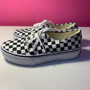 Checkered Platform Vans